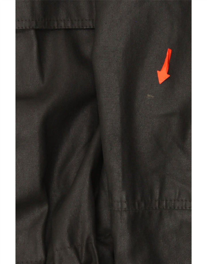 Piero Guidi Herrenjacke aus gewachster Baumwolle, UK 40, Größe L, Schwarz