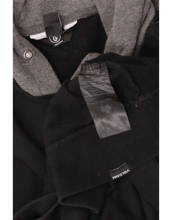 Volcom Herren Kapuzenpullover 2XL Schwarz Colourblock Baumwolle