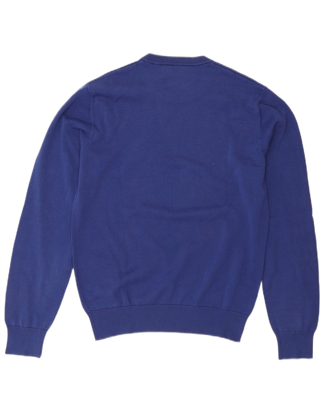 Armani Jeans Herren-Pullover mit Rundhalsausschnitt, Größe S, blaue Baumwolle