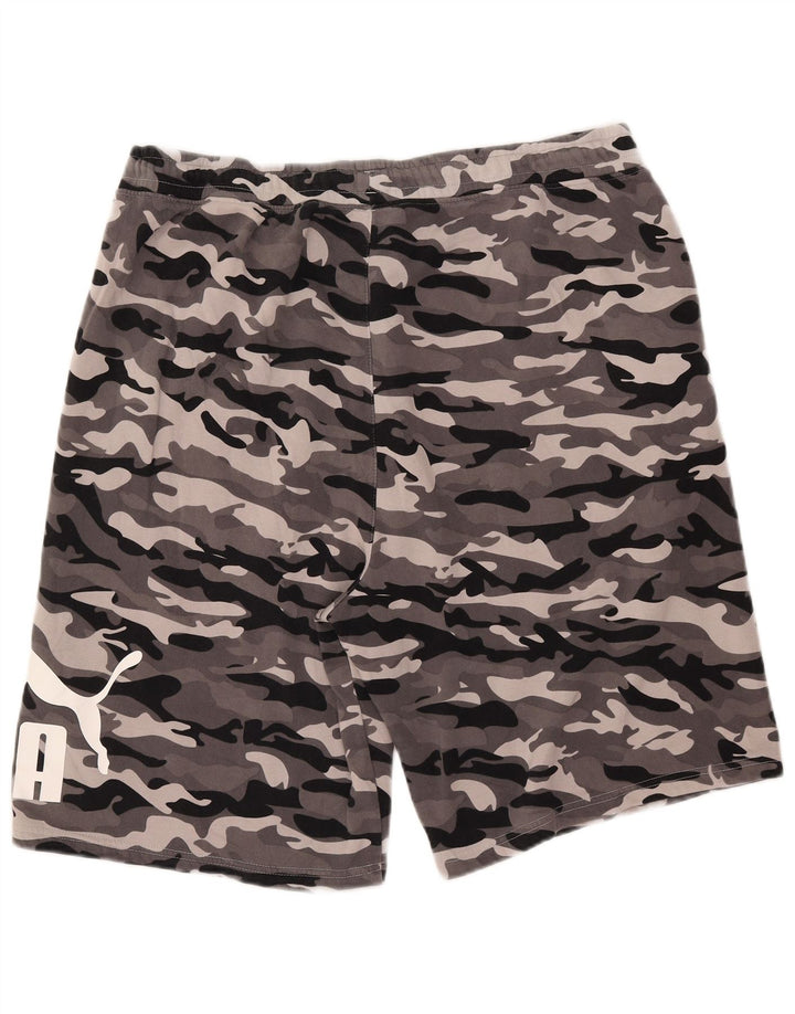 PUMA Herren Graphic Sport Shorts 2XL Grau Camouflage