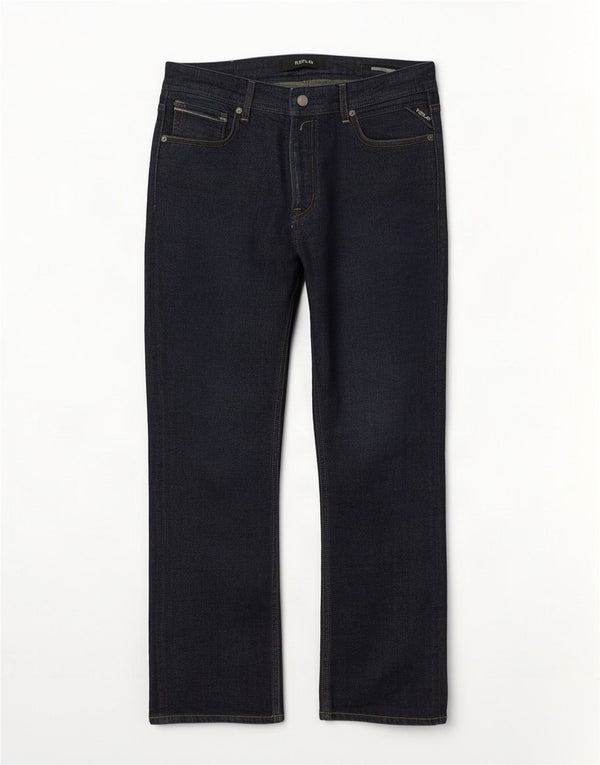 Replay Mens Grover Straight Jeans W31 L30 Navy Blue Cotton