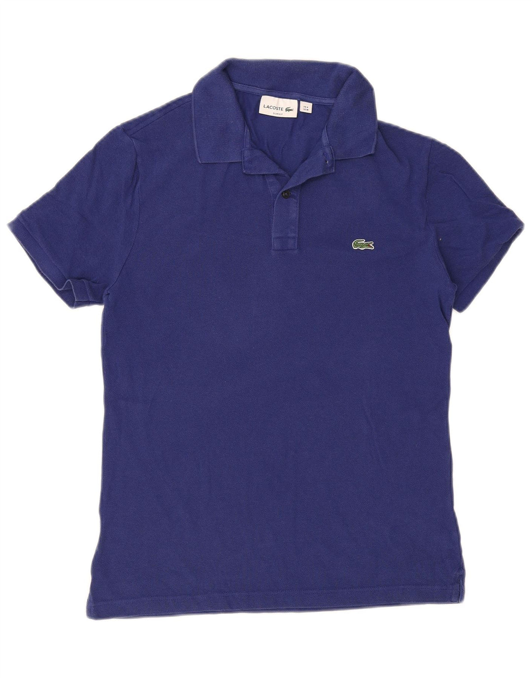 Lacoste Herren Slim Fit Poloshirt Größe 4 Mittelblaue Baumwolle