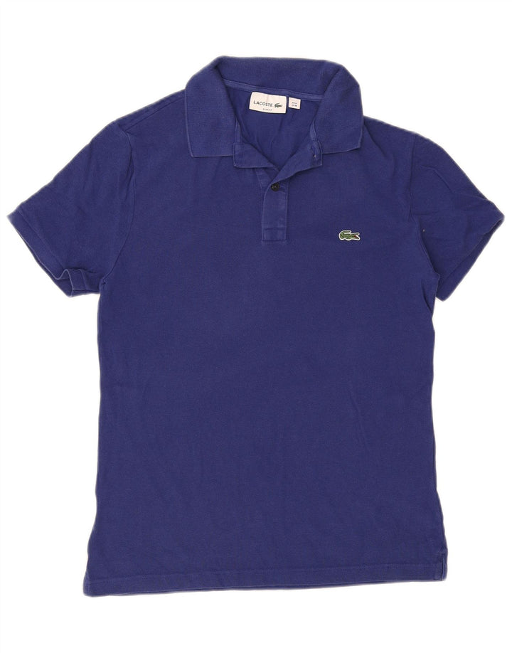 Lacoste Herren Slim Fit Poloshirt Größe 4 Mittelblaue Baumwolle