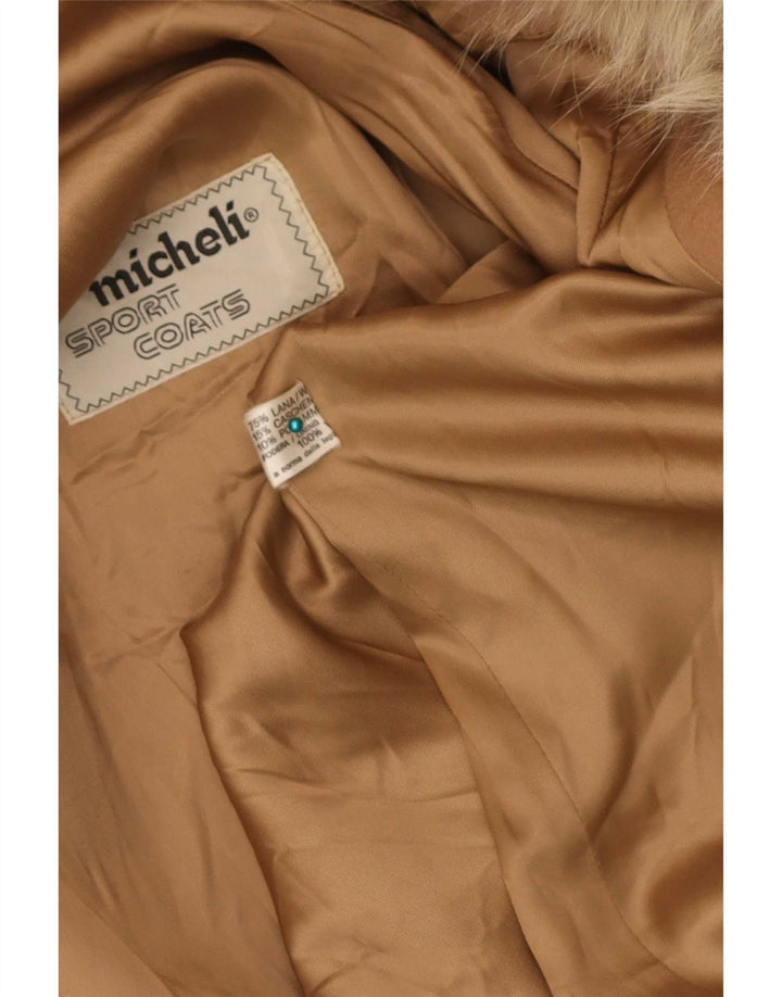 Micheli Damenmantel UK 14 Mittelbraune Wolle