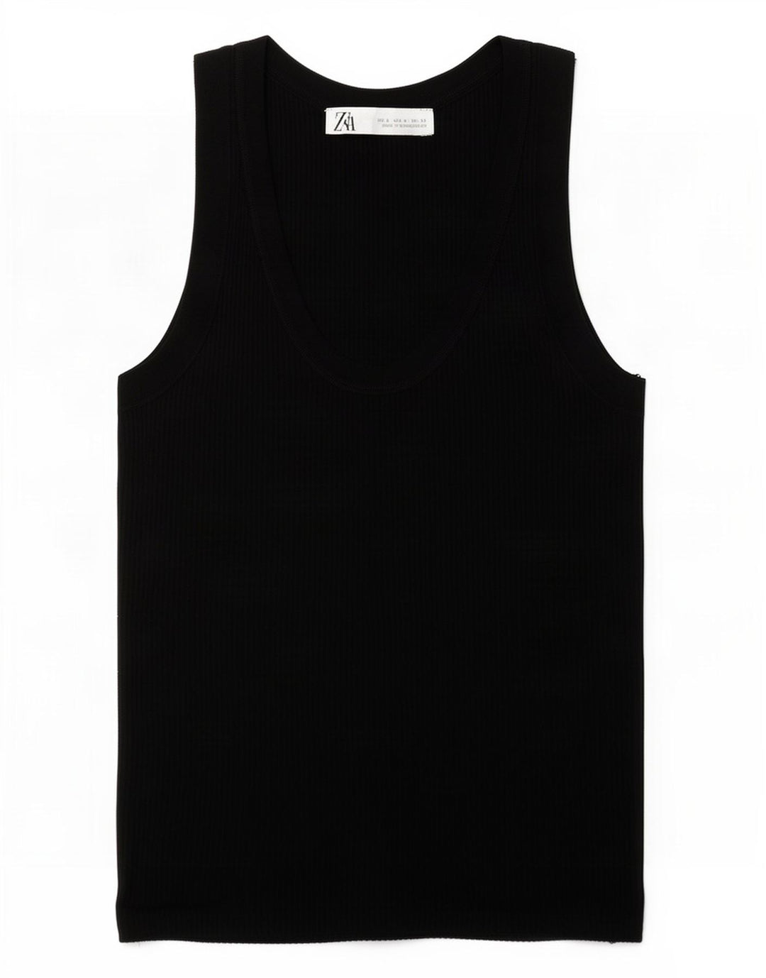 Zara Damen Weste Top UK 8 Small Schwarz Polyester