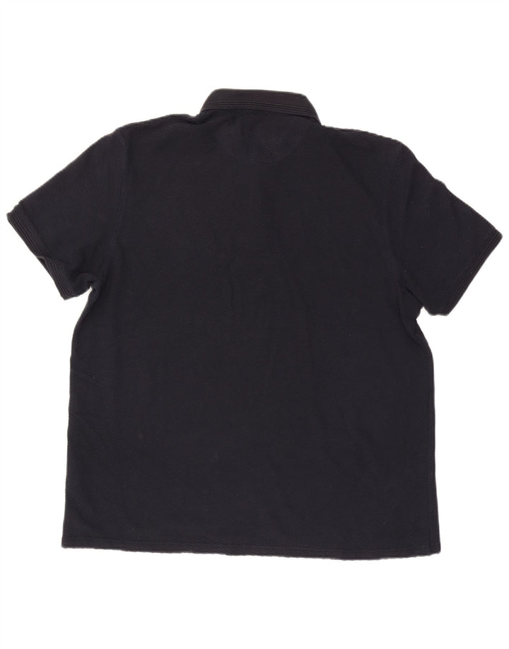 Ted Baker Herren-Poloshirt, Größe 6 2XL, marineblaue Baumwolle
