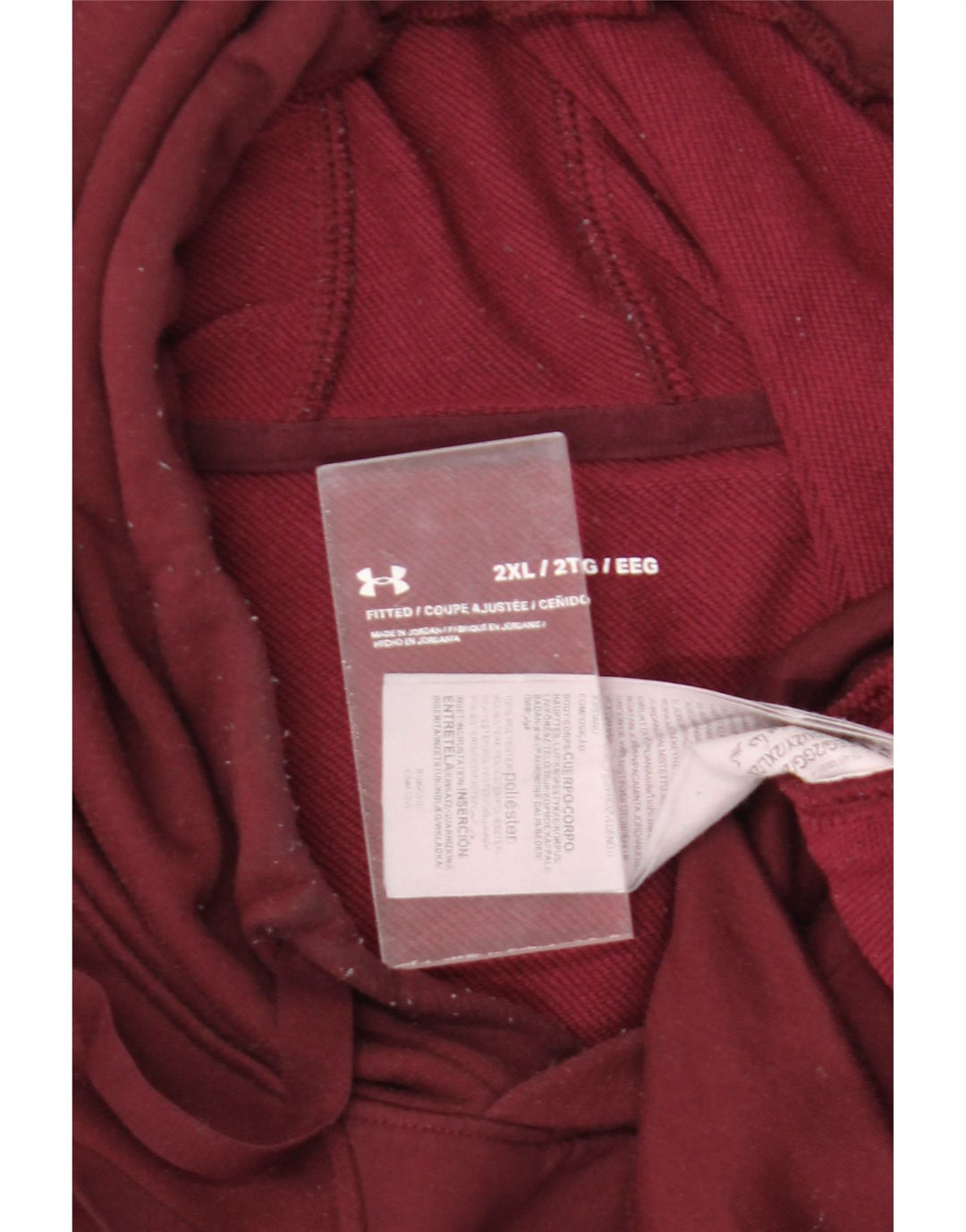 Under Armour Herren Kapuzenpullover 2XL Burgund Polyester