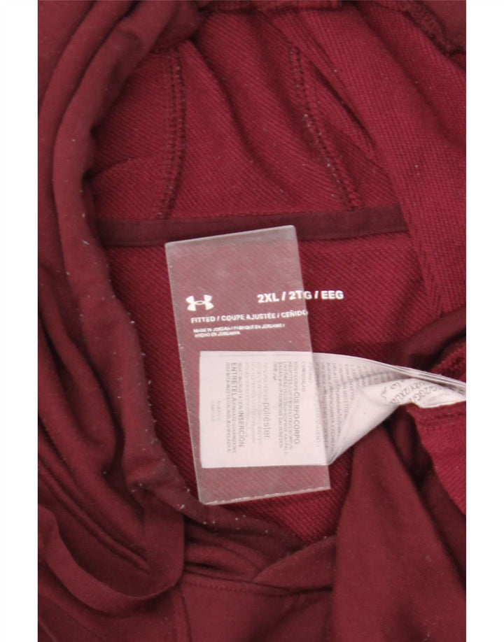 Under Armour Herren Kapuzenpullover 2XL Burgund Polyester