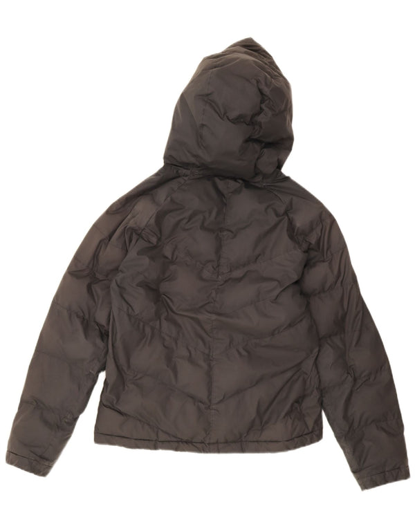 Nike Wattierte Jacke mit Kapuze für Jungen, 12–13 Jahre, Größe L, Schwarz, Polyester