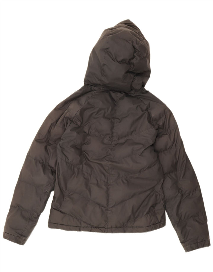 Nike Wattierte Jacke mit Kapuze für Jungen, 12–13 Jahre, Größe L, Schwarz, Polyester