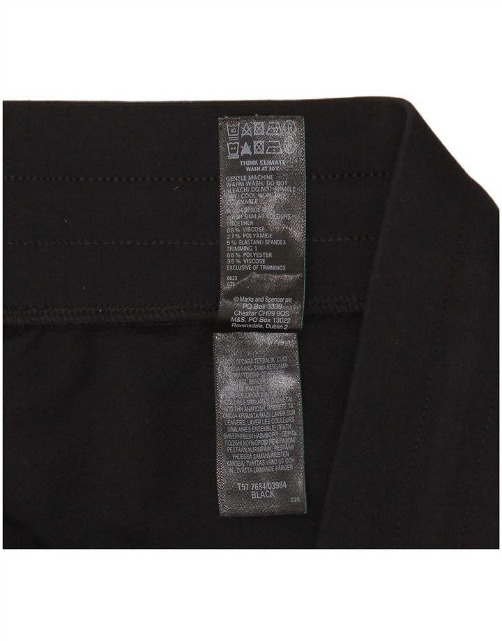 Marks & Spencer Damen-Trainingshose, Gr. 42, Größe L, Schwarz, Farbblock