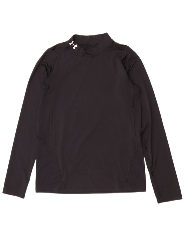 Under Armour Jungen Heat Gear Top Langarm 13–14 Jahre XL Schwarz