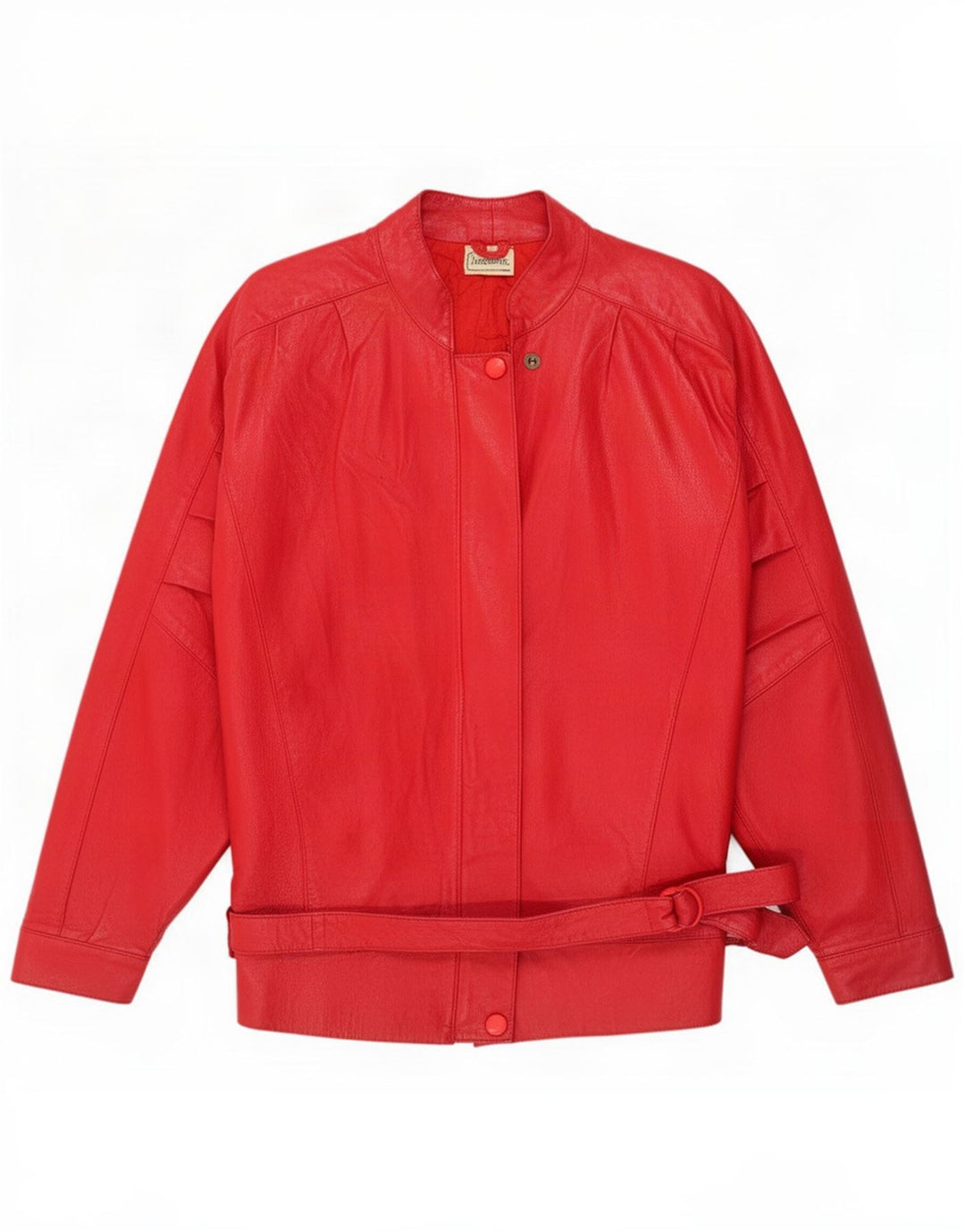 Vintage Damen Lederjacke UK 16 Groß Rot