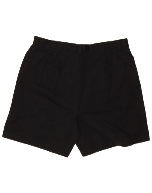 Dockers Womens Stain Defender Casual Shorts US 12 Large W30 Schwarze Baumwolle