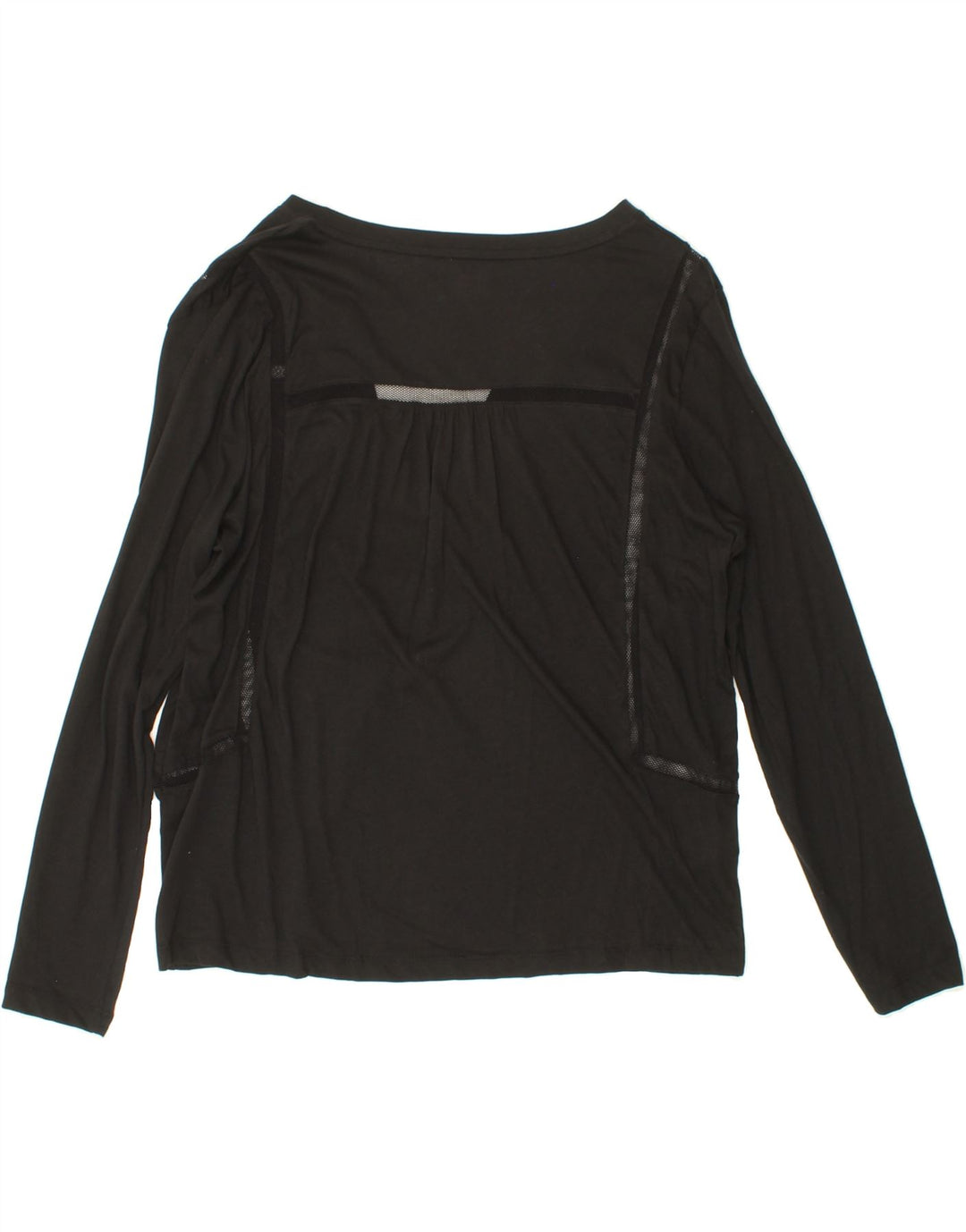 EDDIE BAUER Womens Oversized Top Long Sleeve UK 16 Large Black Cotton Vintage Eddie Bauer and Second-Hand Eddie Bauer from Messina Hembry 