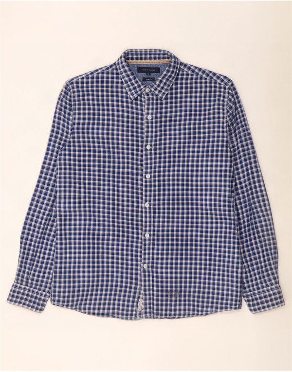 Tommy Hilfiger Mens Vintage Fit Shirt XL Blue Gingham