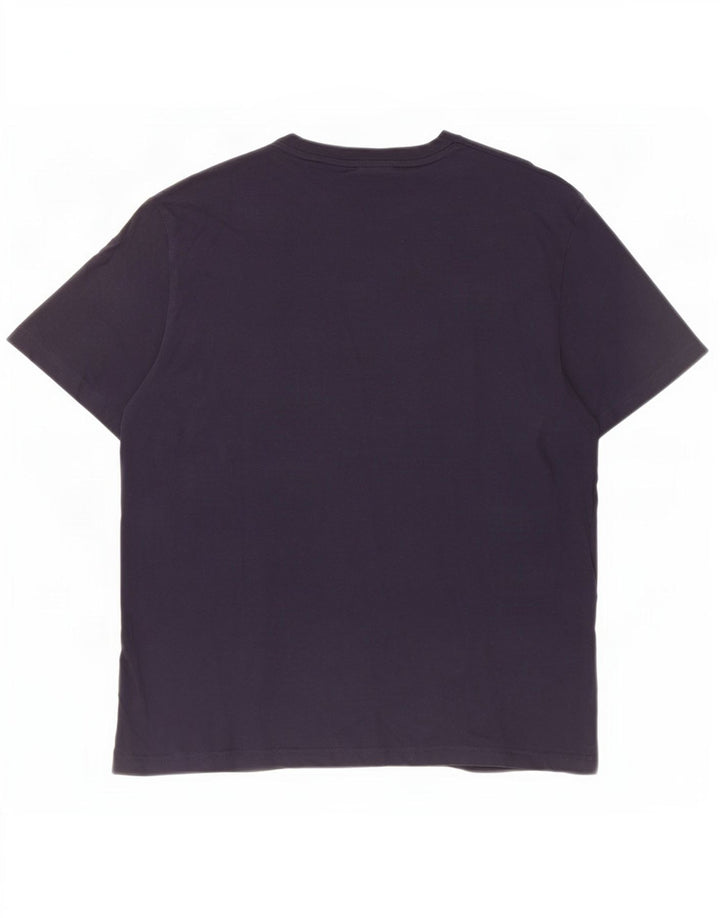 Gant Herren T-Shirt Top Large Marineblau Baumwolle