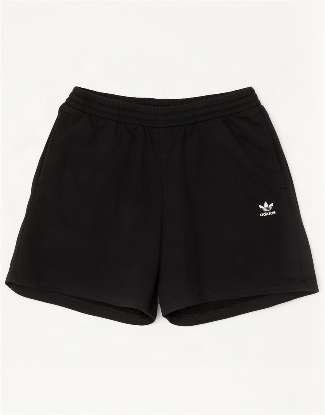 Adidas Damen Sportshorts UK 12 Medium Schwarz Baumwolle