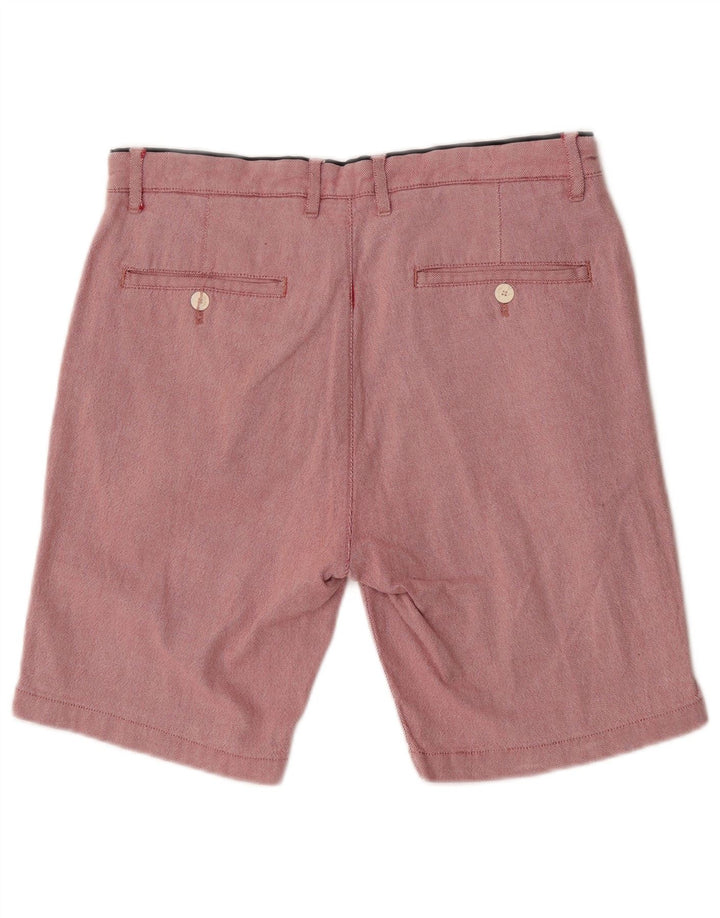Zara Herren Chinoshorts IT 42 Large W32 Rosa Baumwolle