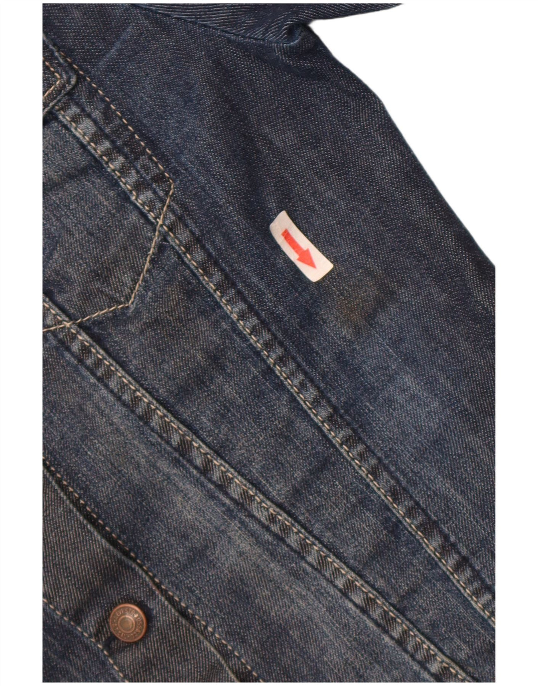 Levi's Jeansjacke für Mädchen, 13–14 Jahre, marineblaue Baumwolle