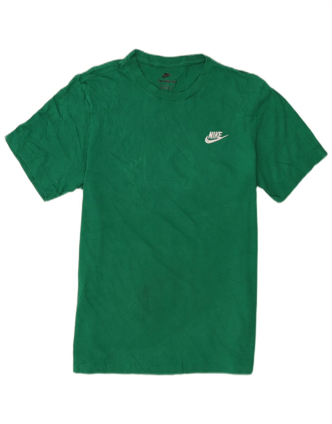 Nike Herren T-Shirt Top aus mittelgrüner Baumwolle