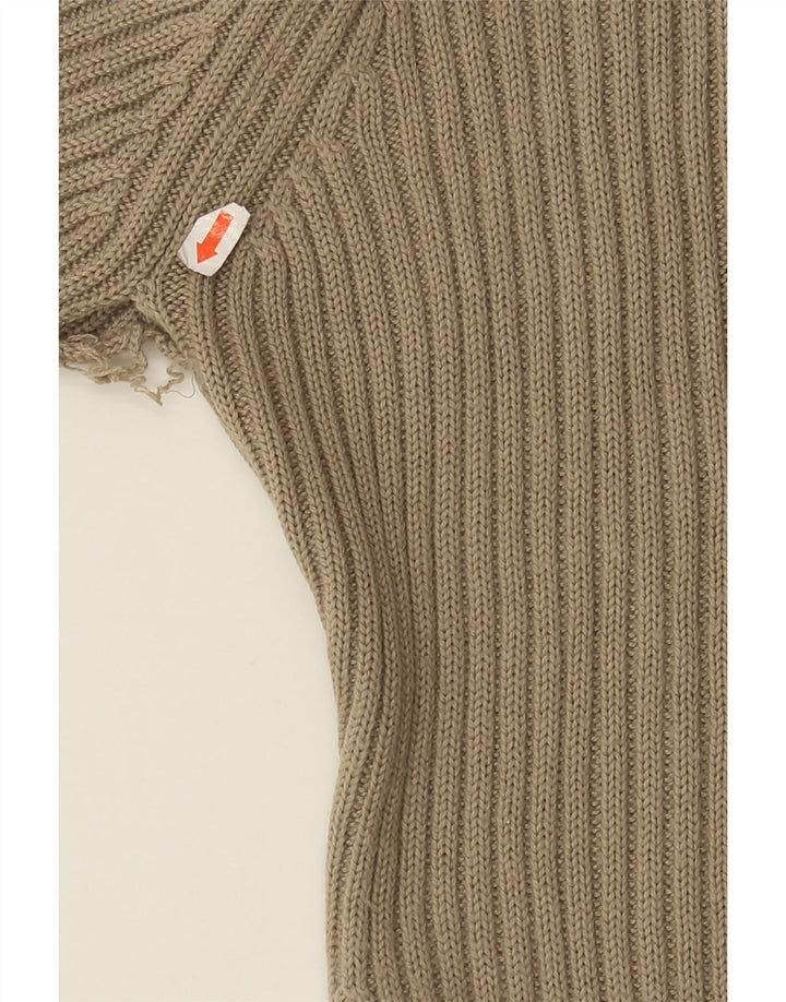 SERGIO TACCHINI Womens Cardigan Sweater UK 12 Medium Grey Wool