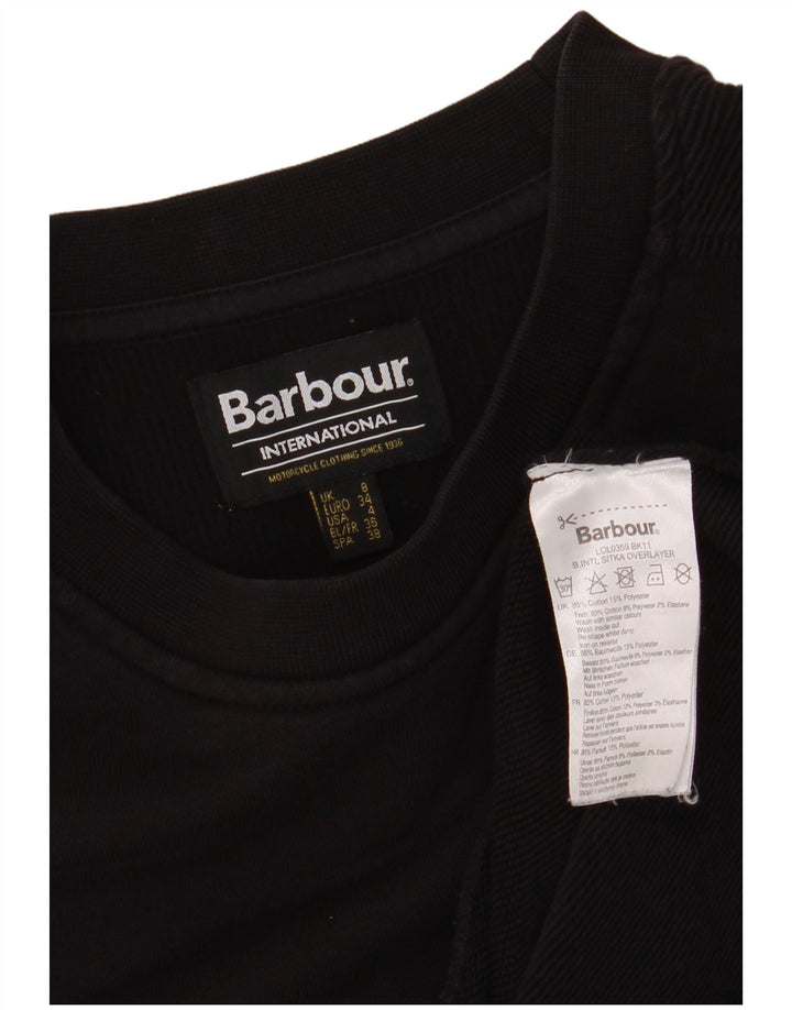 BARBOUR Damen-Sweatshirt in Übergröße, Größe S, Größe S, Schwarz, Baumwolle