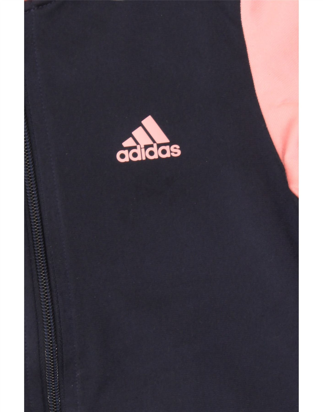 ADIDAS Girls Tracksuit Top Jacket 7-8 Years Pink Colourblock Polyester Vintage Adidas and Second-Hand Adidas from Messina Hembry 