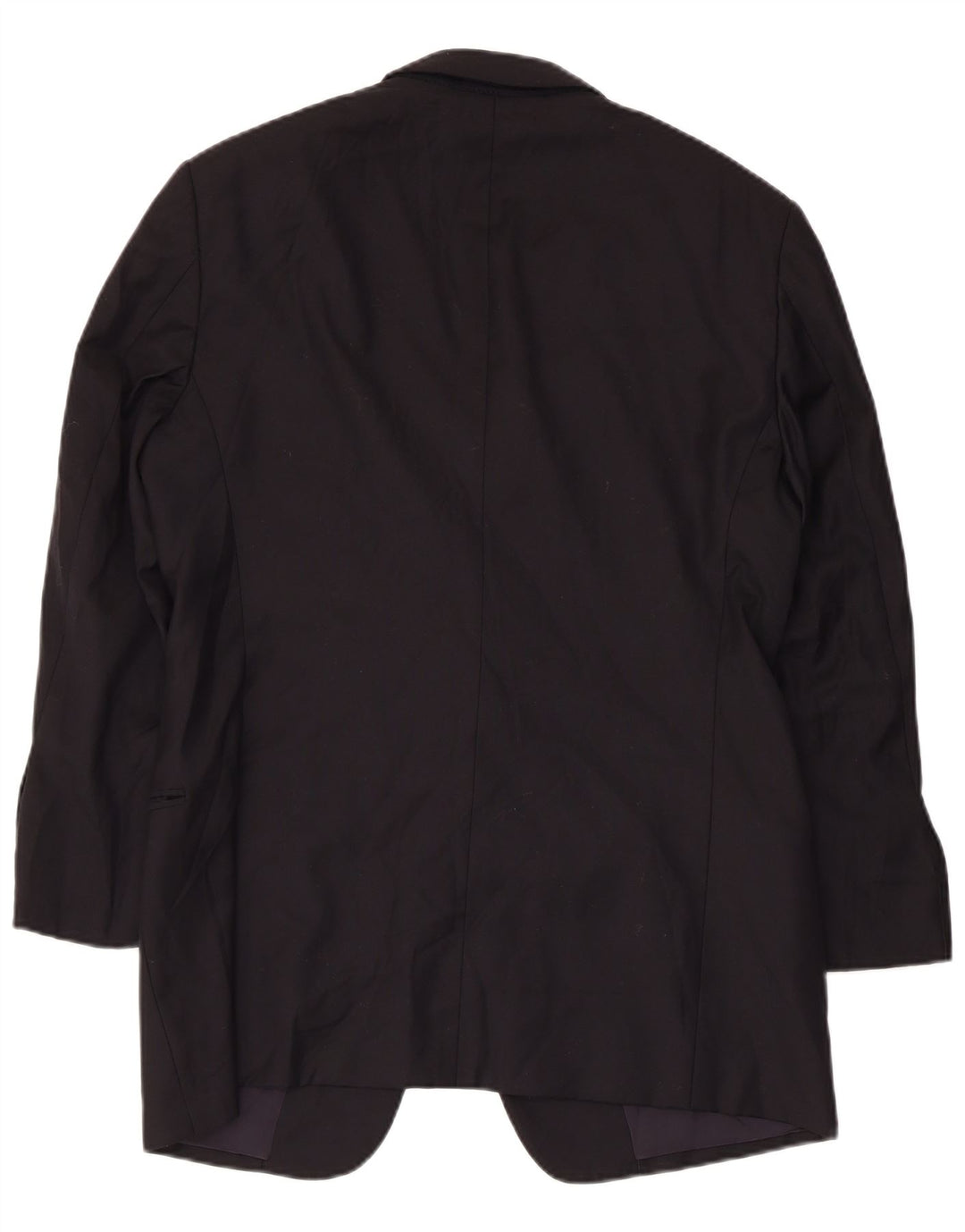 Armani Collezioni Herren-Blazer mit 2 Knöpfen, IT 50, große schwarze Wolle