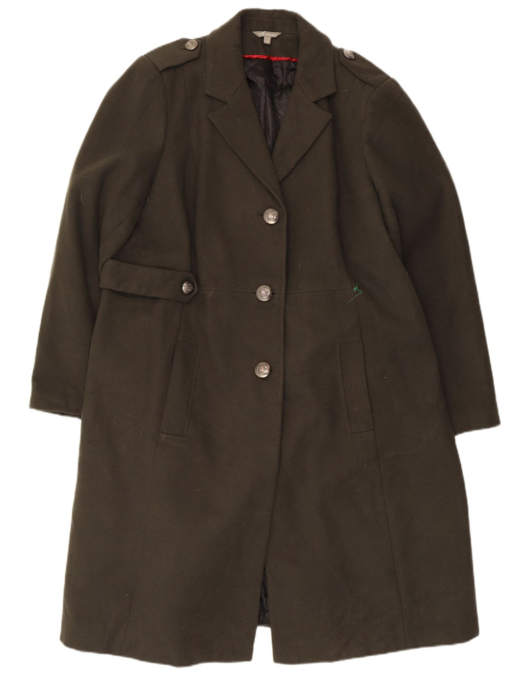 Marks & Spencer Damen Militärmantel UK 22 3XL Khaki Polyester