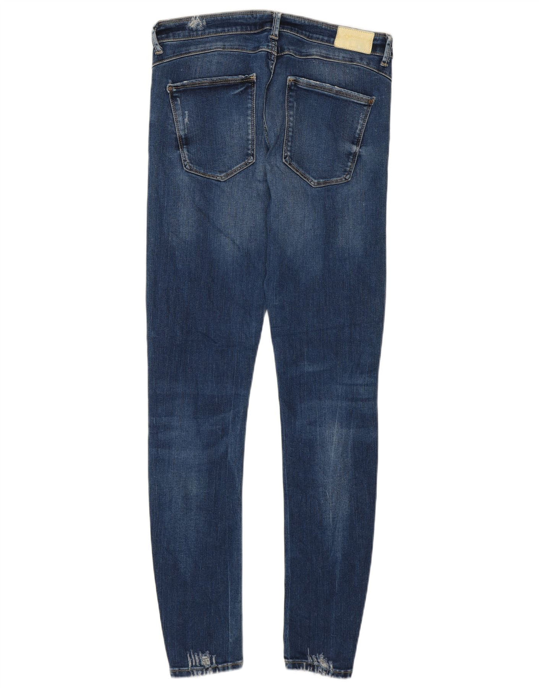 Zara Damen Distressed Skinny Jeans EU 40 Medium W30 L28 Blau