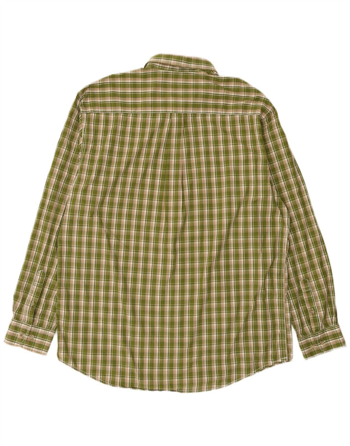 Wald & Forst Herren-Flanellhemd, Größe 43/44, XL, Khaki, kariert, Baumwolle