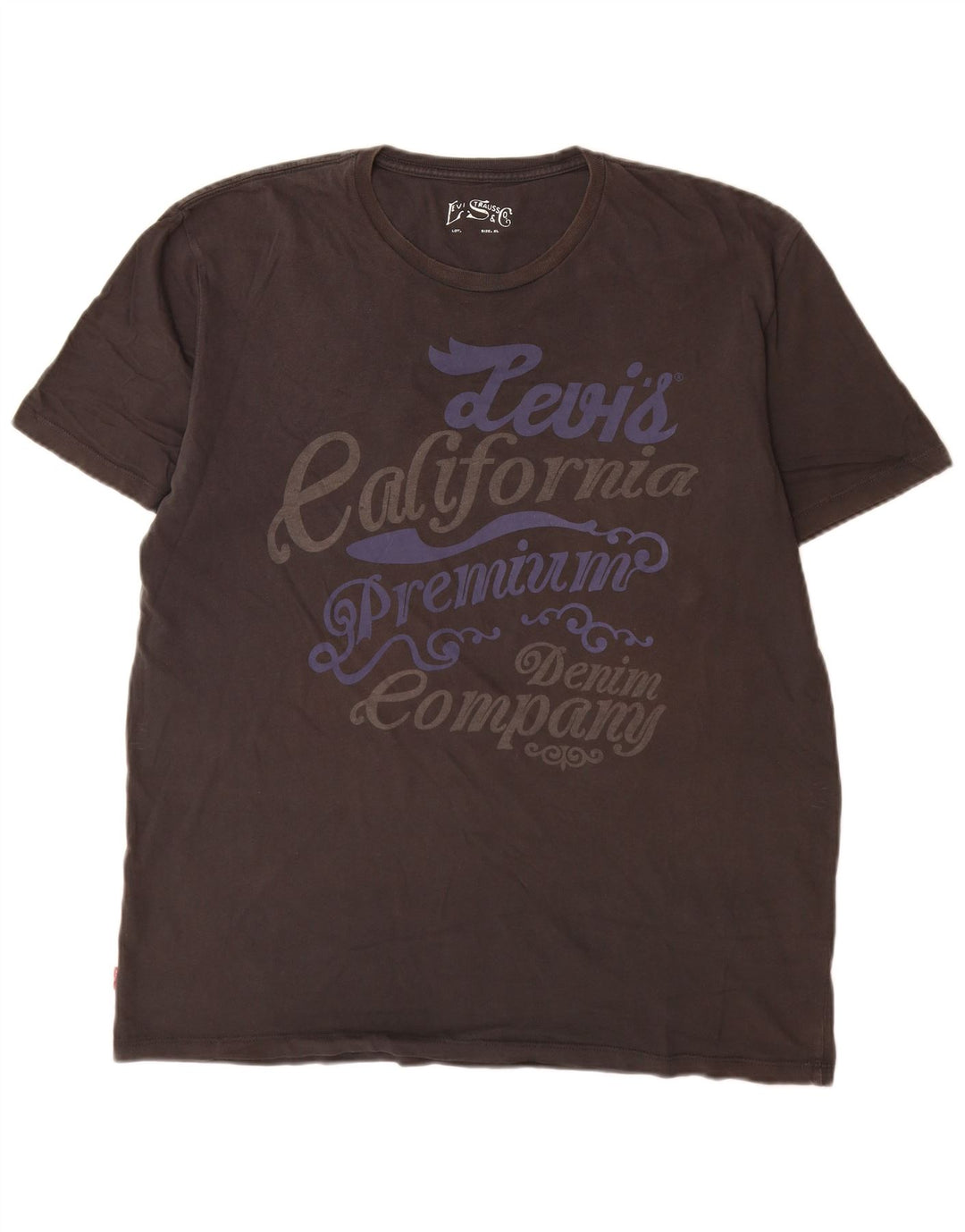 Levi's Herren-T-Shirt mit Grafik, XL, graue Baumwolle