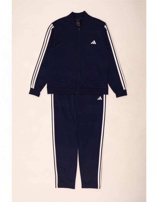 Adidas Damen Kompletter Trainingsanzug UK 24/26 2XL Marineblau Polyester