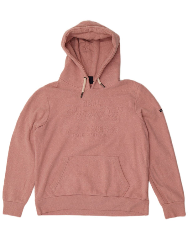 Superdry Damen-Pullover mit grafischem Kapuzenpullover, Gr. 16, Rosa