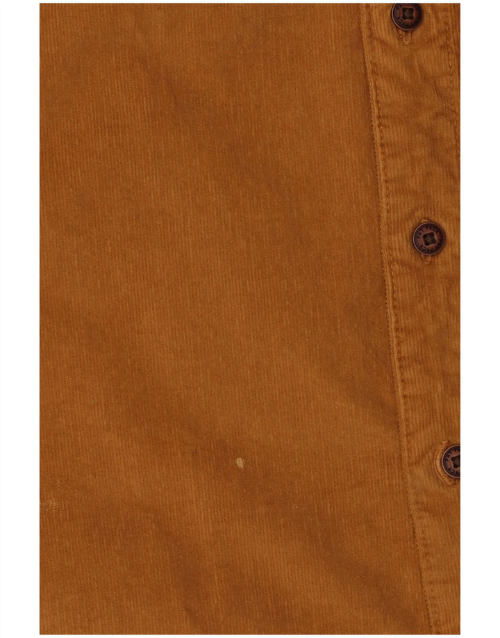 FAT FACE Herren-Cordhemd, groß, beige Baumwolle