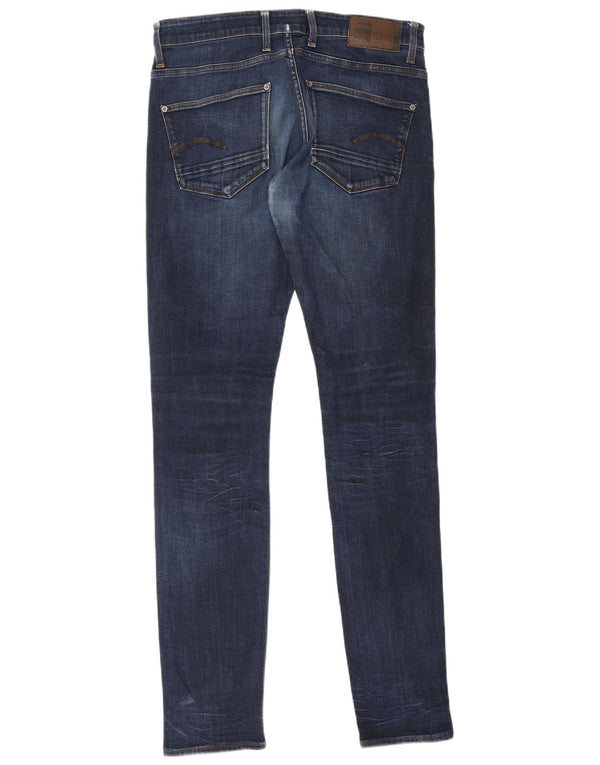 G-Star Herren Revend Skinny Jeans W34 L36 Blaue Baumwolle