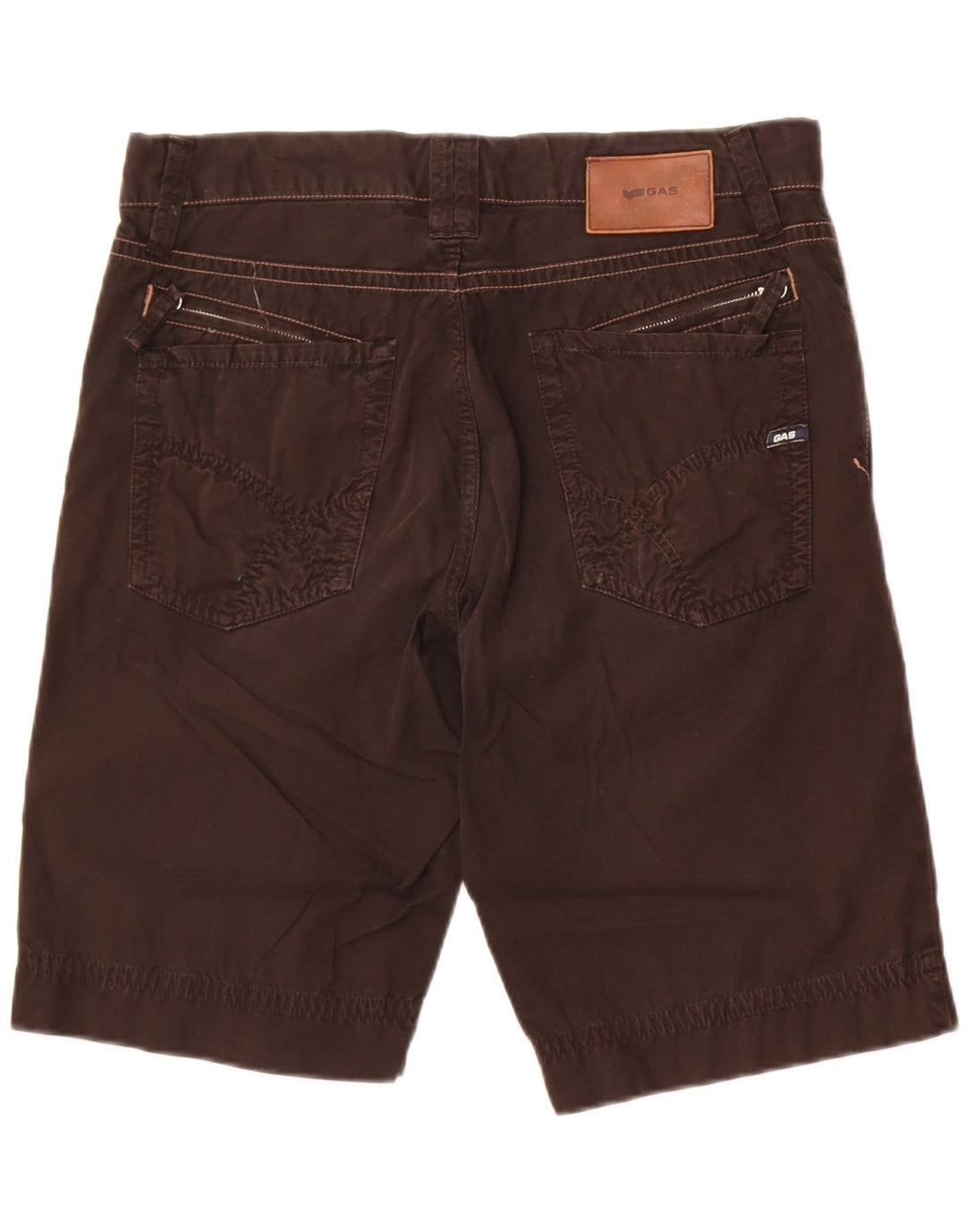 Gas Herren Chinoshorts W34 Große schwarze Baumwolle