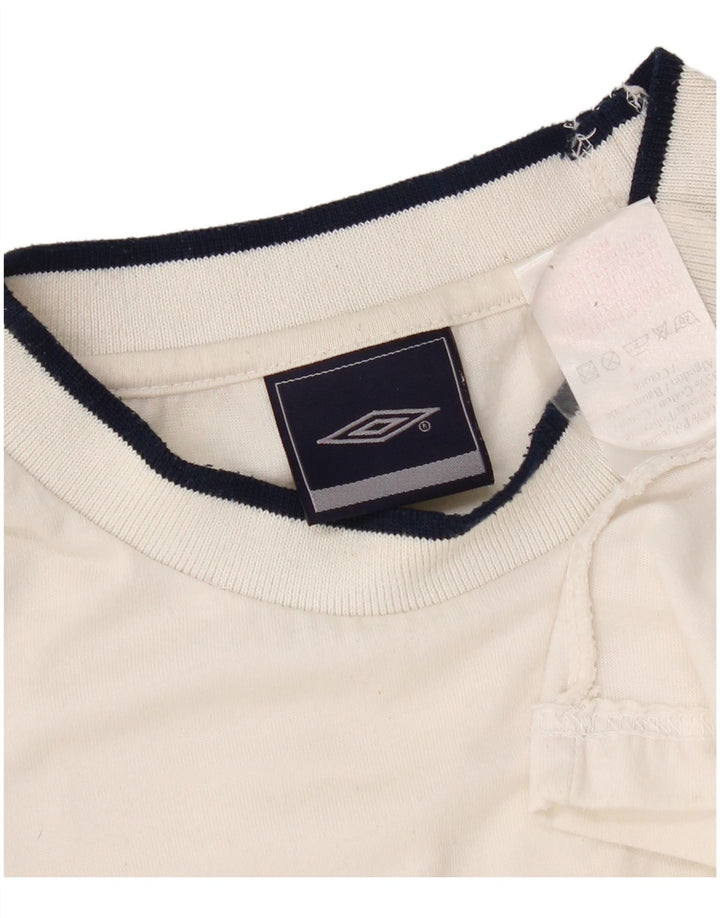 Umbro Herren T-Shirt Top Large Weiß Polyester