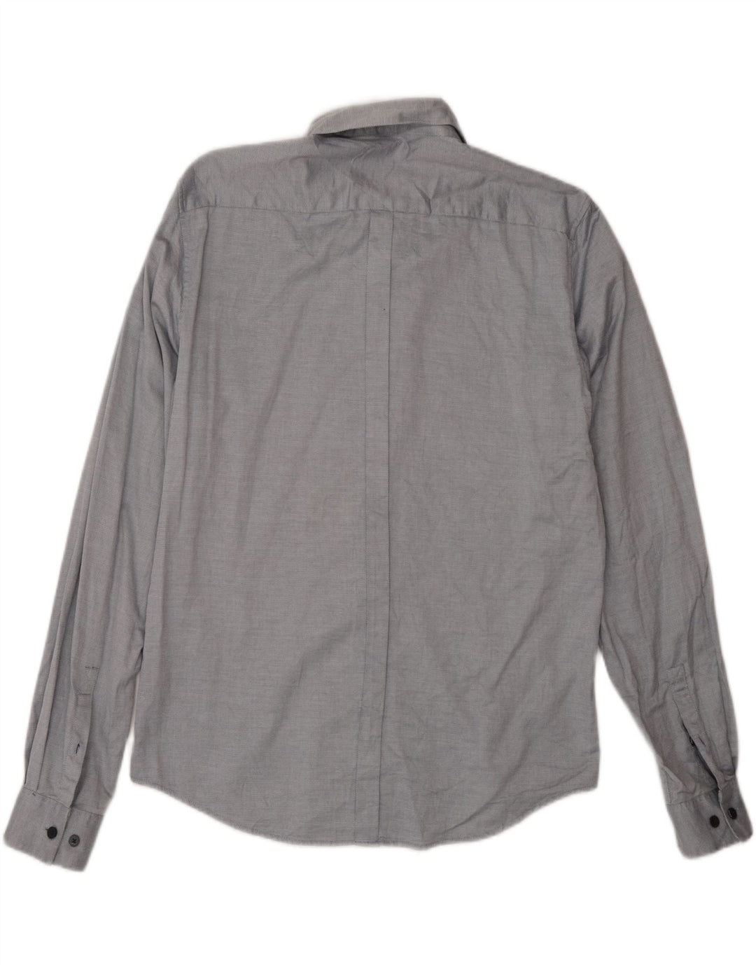 Dkny Herren-Hemd, groß, aus grauer Baumwolle