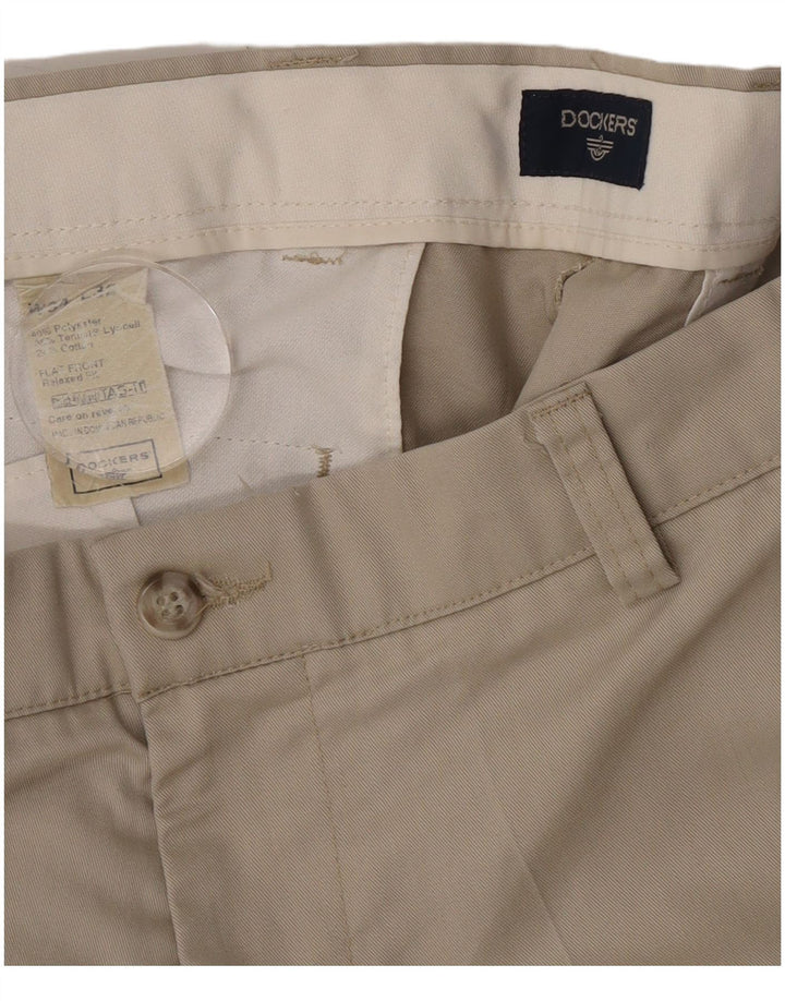 Dockers Gerade Herren-Chinohose W34 L30 Beige Polyester