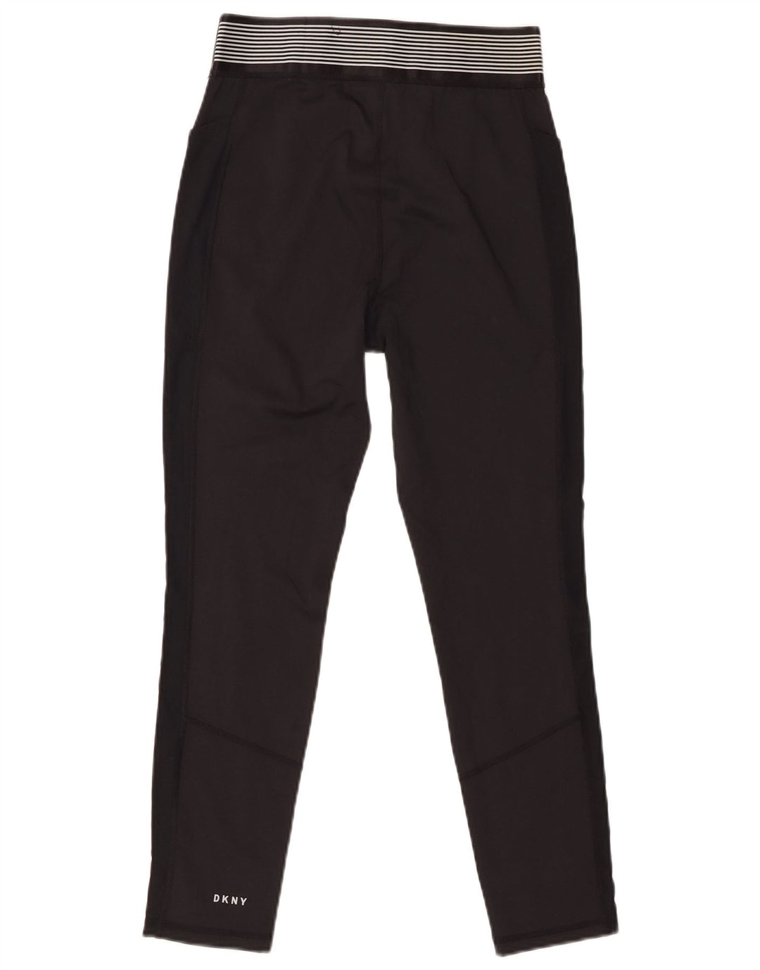 Dkny Womens Graphic Crop Leggings UK 12 Mittelschwarzes Polyester