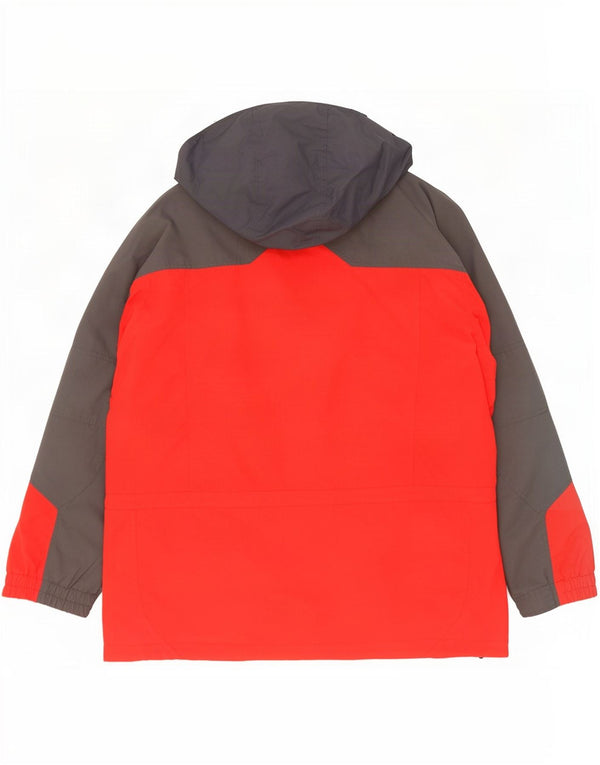 Columbia Herren-Windjacke mit Kapuze, lockere Passform, UK 42, XL, Rot, Farbblock
