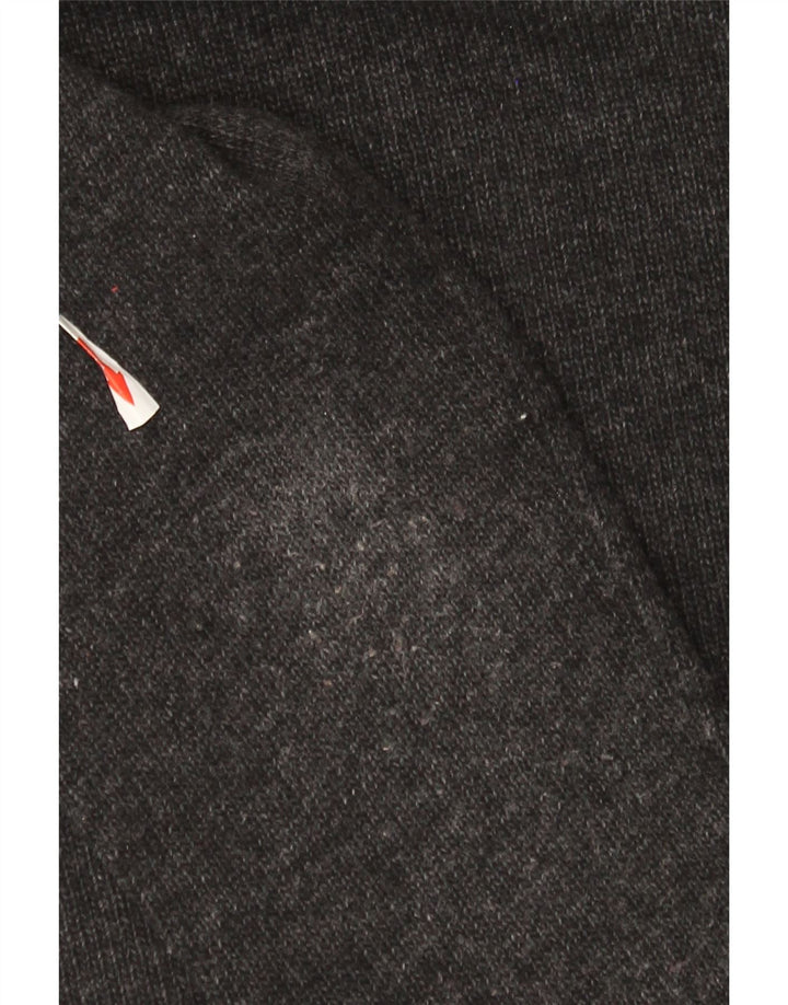 Trussardi Jeans Herren-Pullover mit Reißverschluss am Hals, kleine graue Wolle