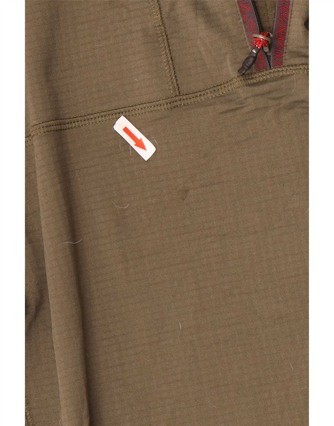 Quiksilver Herren-Kapuzenpullover mit Reißverschluss am Hals, groß, Khaki, Polyester