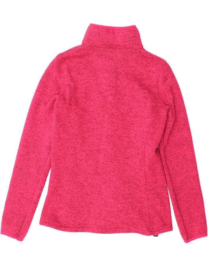 CHAMPION Womens Tracksuit Top Jacket UK 12 Medium Pink Flecked Polyester Vintage Champion and Second-Hand Champion from Messina Hembry 