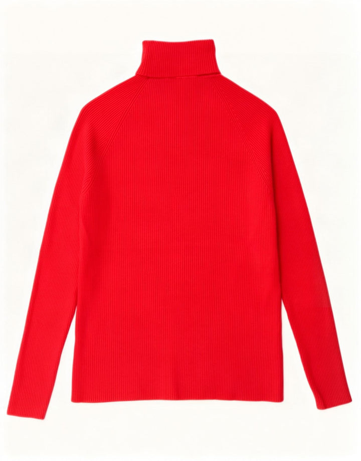 Marks & Spencer Rollkragenpullover für Damen, UK 14, mittelrote Viskose