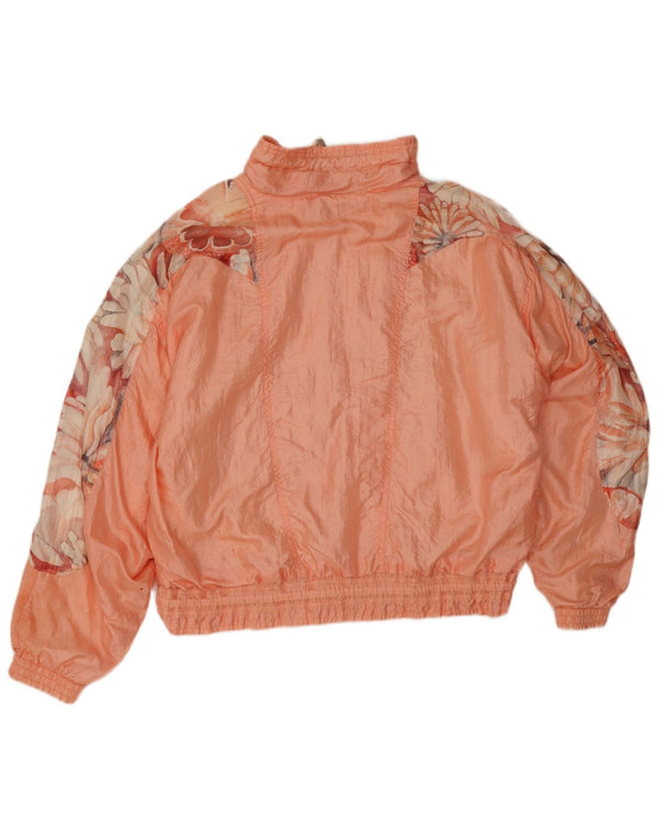 Maser M Damen-Trainingsanzug-Oberteil in Übergröße, Größe UK 12, Mittelrosa mit Blumenmuster