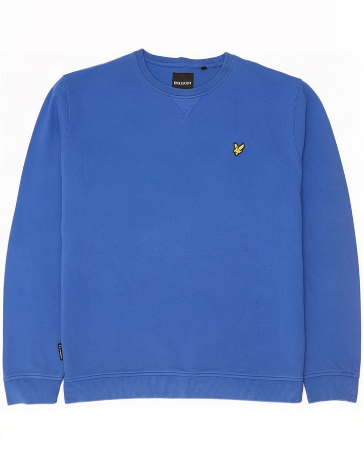 Lyle & Scott Herren Sweatshirt Pullover 2XL Blau Baumwolle