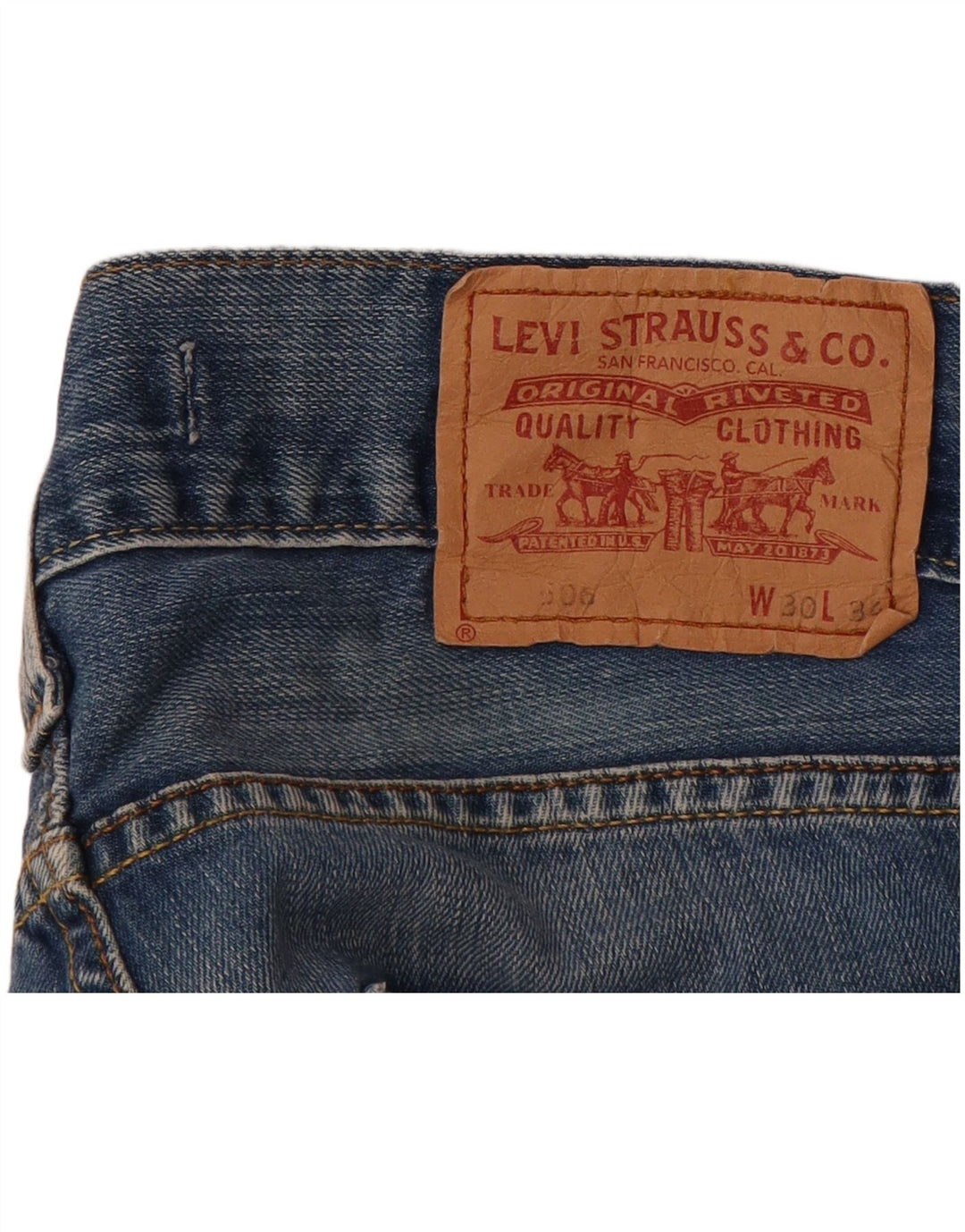 Levi's Damen 506 Standard Fit Straight Jeans W30 L24 Blau